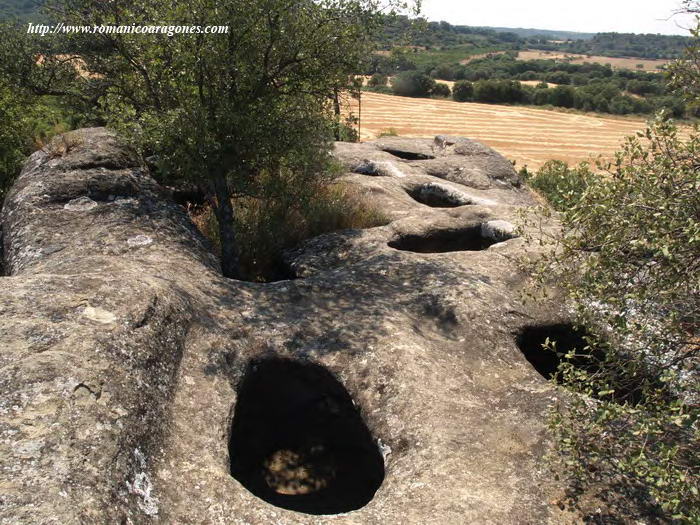 DETALLE DE CAS EN LA PIEDRA DE LOS MOROS